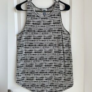 Old Navy Black and Off White Tank Top, Sz L